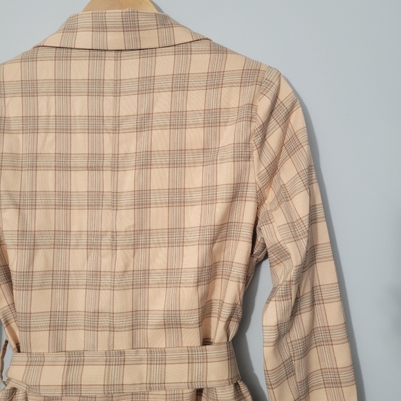 Pacsun 4Si3nna 4Sienna Neutral Dara Belted Blazer Coat NWT - Picture 8 of 10